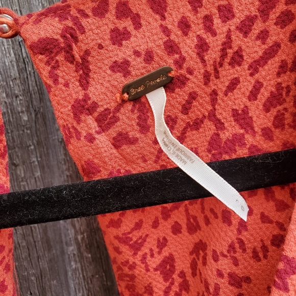 Free People Leopard Midi Button Side Dress - Picture 12 of 14